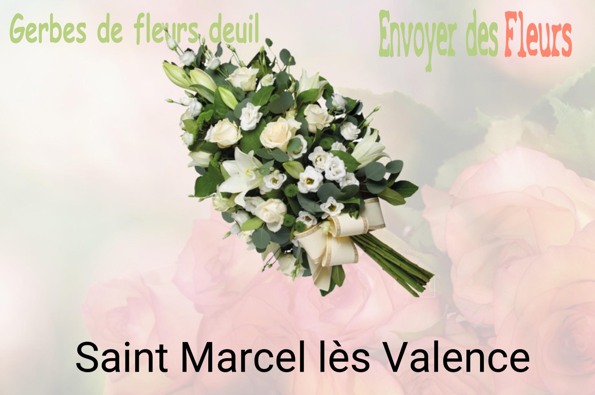 Gerbe de fleurs de deuil livrée à Saint-Marcel-lès-Valence